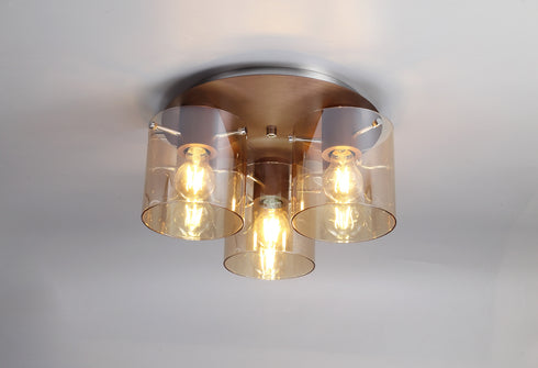 Brooks Round Ceiling Flush 3 Light